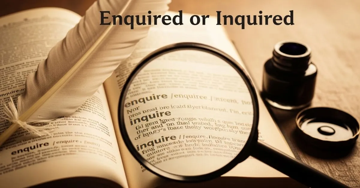 Enquired or Inquired