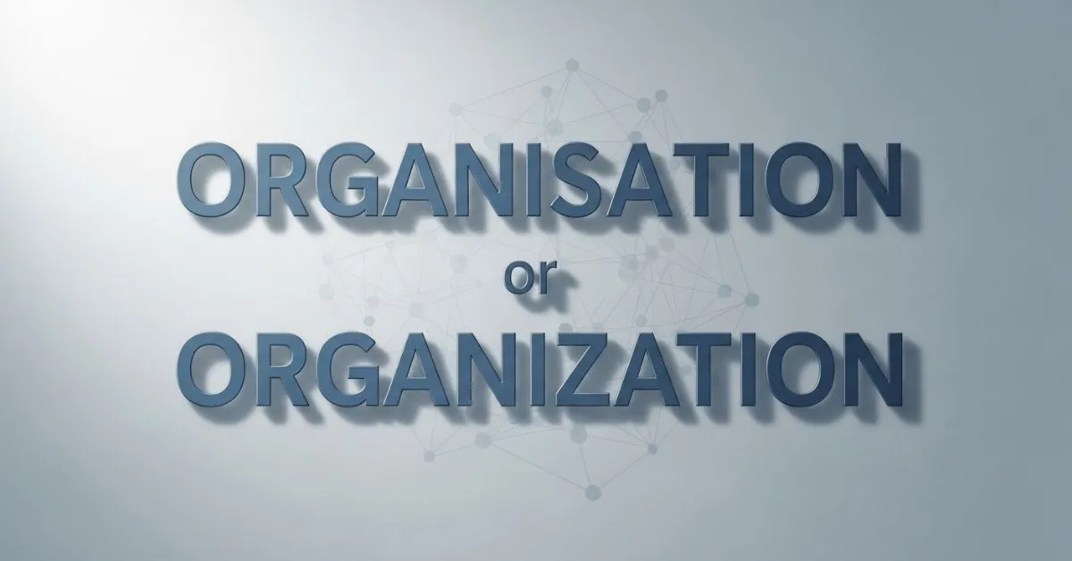 Organisation or Organization