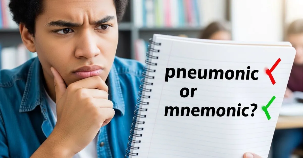 Pneumonic or Mnemonic