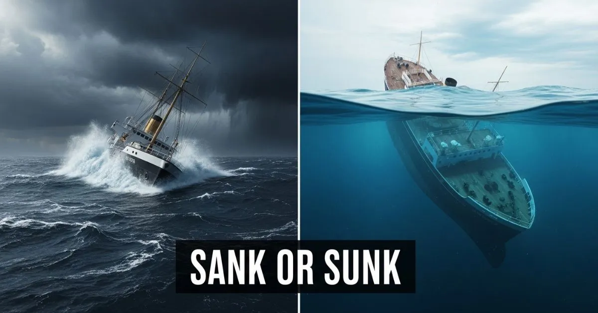 Sank or Sunk