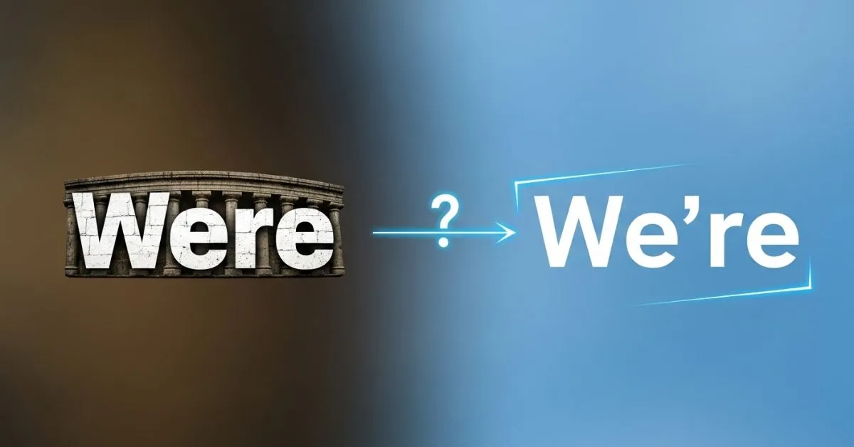 Were or We’re