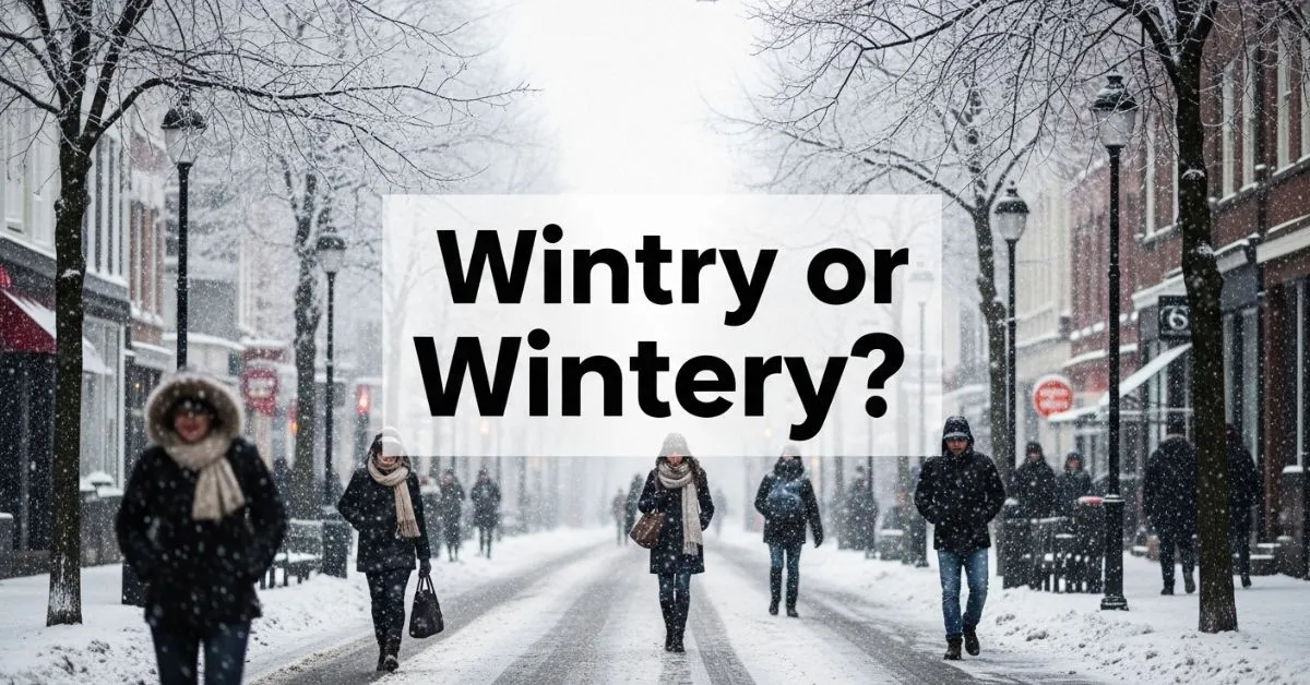 Wintery or Wintry
