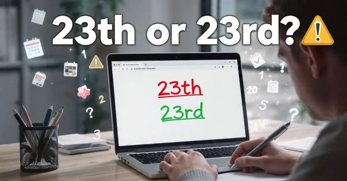 23th or 23rd