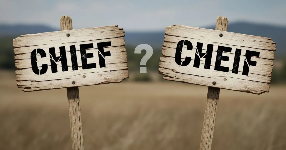 Chief or Cheif