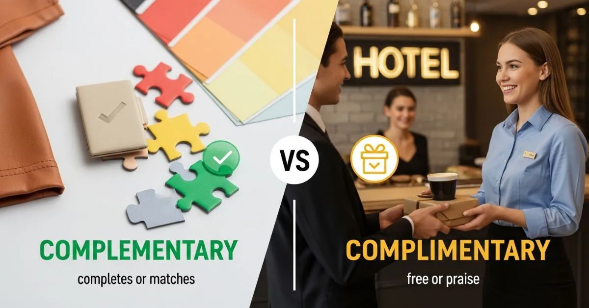 Complementary or Complimentary