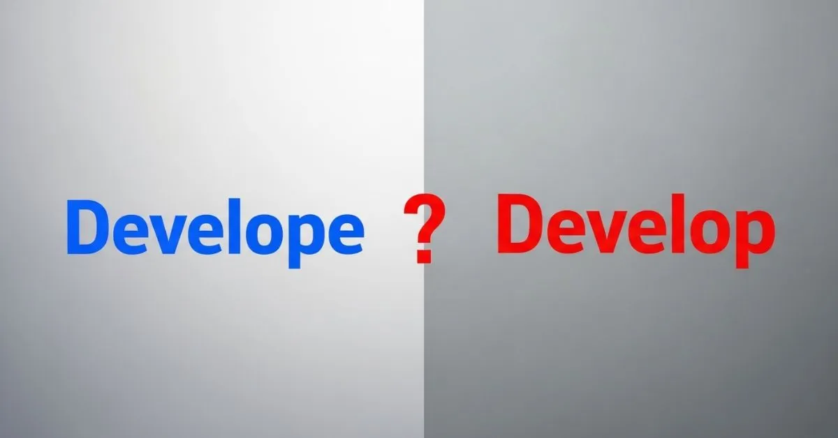 Develope or Develop