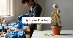 Dying or Dyeing