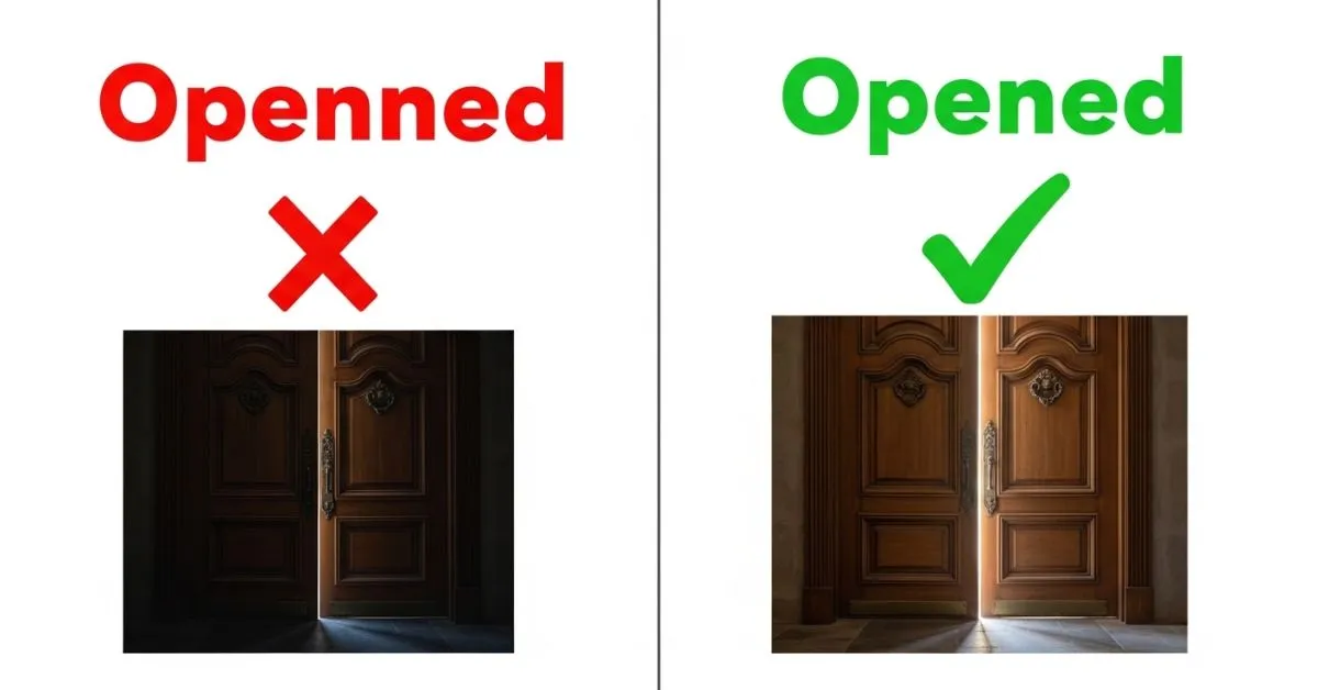 Openned or Opened