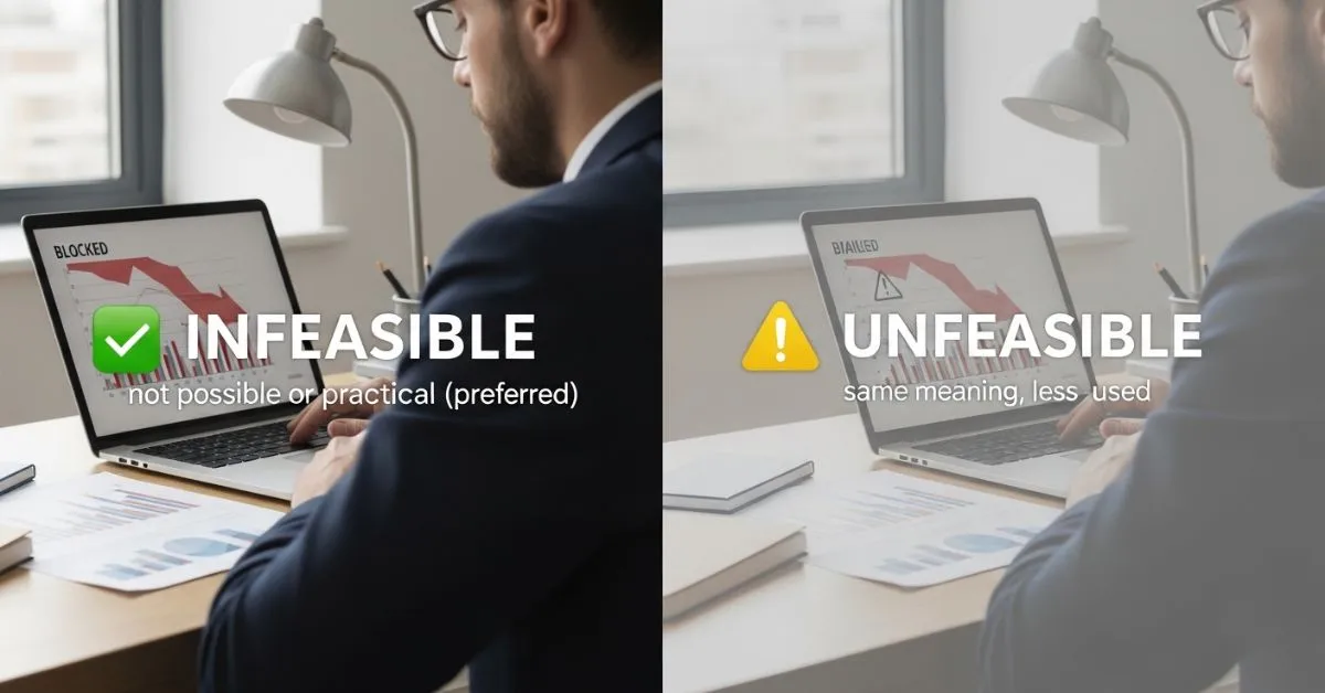 Unfeasible or Infeasible