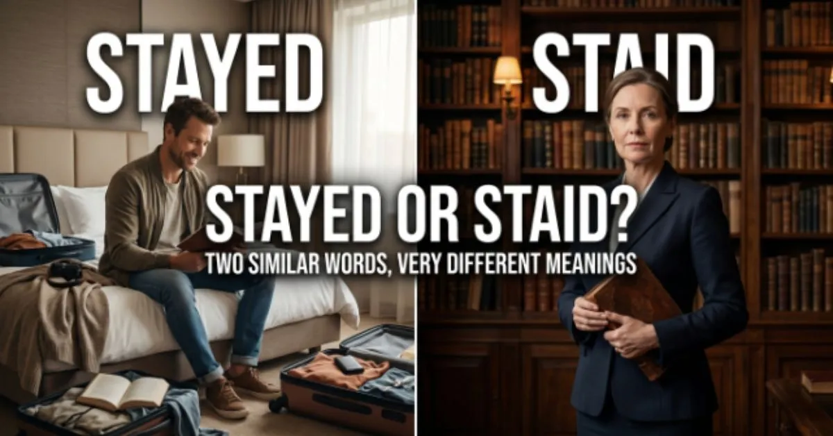 Stayed or Staid